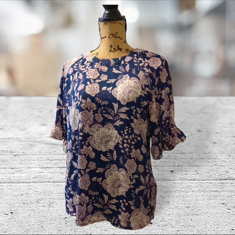 Banana Republic floral blouse size S